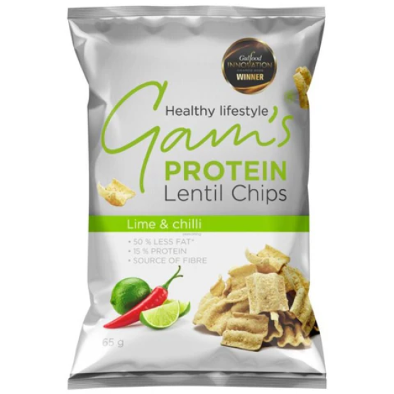 GAM'S PROTEIN LENTIL CHIPS 65GR TREK